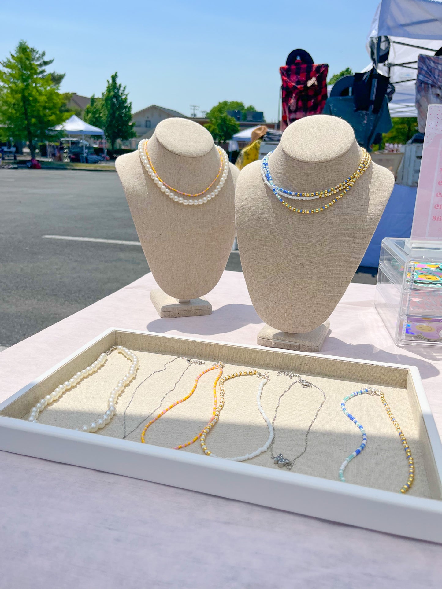 Gold Seed Bead Necklace